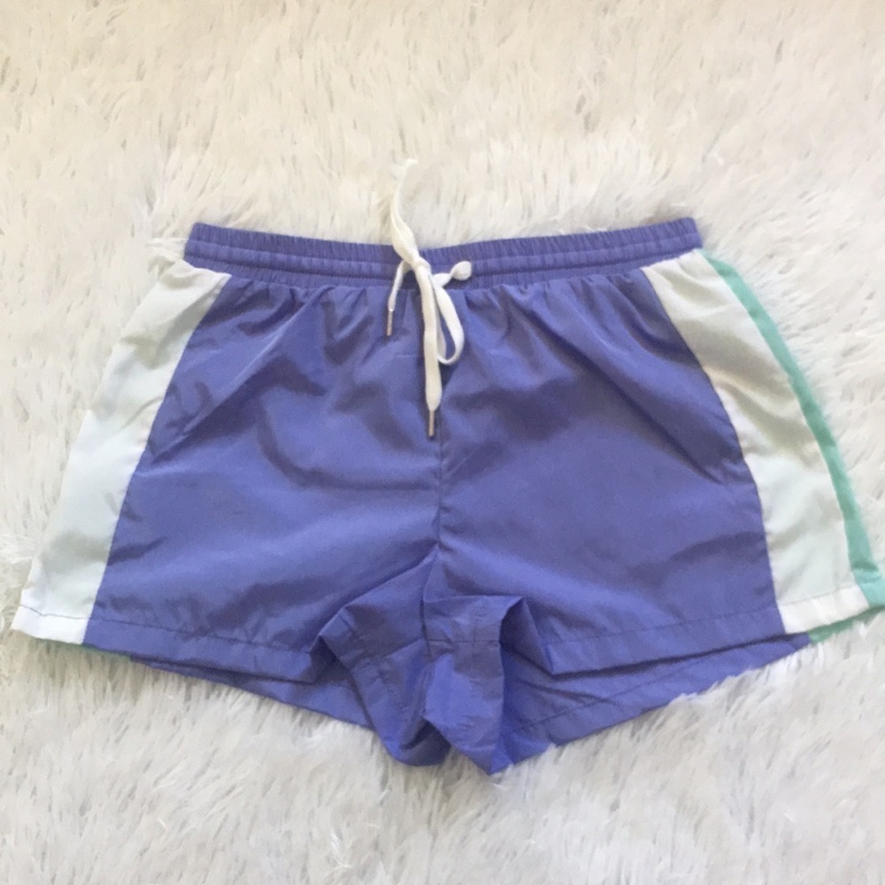 New look Sports lavender shorts mint/white panel